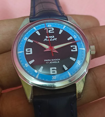 Vintage HMT Pilot Black 17 Jewels Mechanical Hand Winding Men’s Wrist Watch