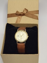 [ SERVICED WORKS ] 1990s LORUS Mickey Mouse Gold Coin Lorus Watch Disney Vintage