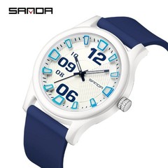 SANDA 3252 Quartz Watch Waterproof Fashion Casual Sport Silicone Unisex Gift