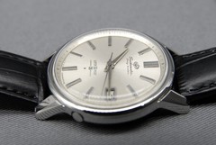 Vintage [N MINT+++] SEIKO Seikomatic Self Dater J13060 37mm Silver AT Mens Watch