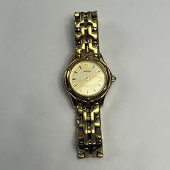 Vintage Seiko Watch Women’s Gold Tone 7N82-0599 Date 5Bar (Needs Battery)