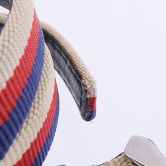 GUCCI G Frame Tricolore 147.5 Quartz Watch Stainless Steel White Red Blue
