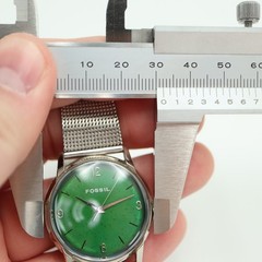 Vintage Fossil Mood Watch Unisex 31mm Watch Stainless Mesh JR-7704 w New Battery