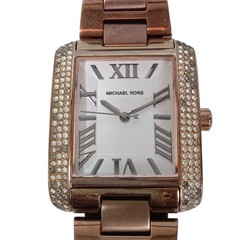Working Good Condition 1112 4 MICHAEL KORS MK 3255 Ladies Quartz Wristwatch Squa