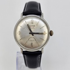 VTG Hilton Automatic Men’s Watch 34MM Gray Dial Swiss New Black Leather Bands