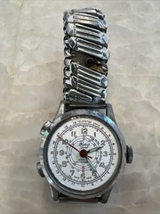 Vintage Basis Sport Antimagnetic Swiss Made Watch For Parts 1940’s Missing Glass