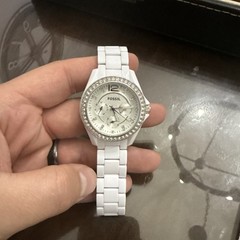 Fossil Riley ES3252 Women’s Resin Analog Dial Quartz NEEDS NEW BATTERY