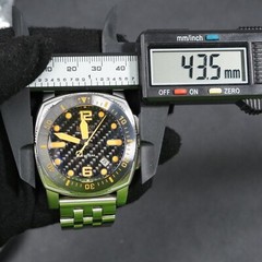 NFW Shumate automatic carbon fiber 500M dive watch miyota 9015 sapphire 44mm
