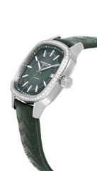 RAYMOND WEIL Freelancer 34.5MM 60 Diamond Green Dial Womens Watch 2490-SCS-52051