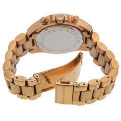 Michael Kors Bradshaw Watch MK 5799 Gold Plated Quartz Chronograph Gold Dial Bra