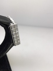 Chopard Ice Cube 18 Karat White Gold and Diamond Black Satin Band Ladies Watch