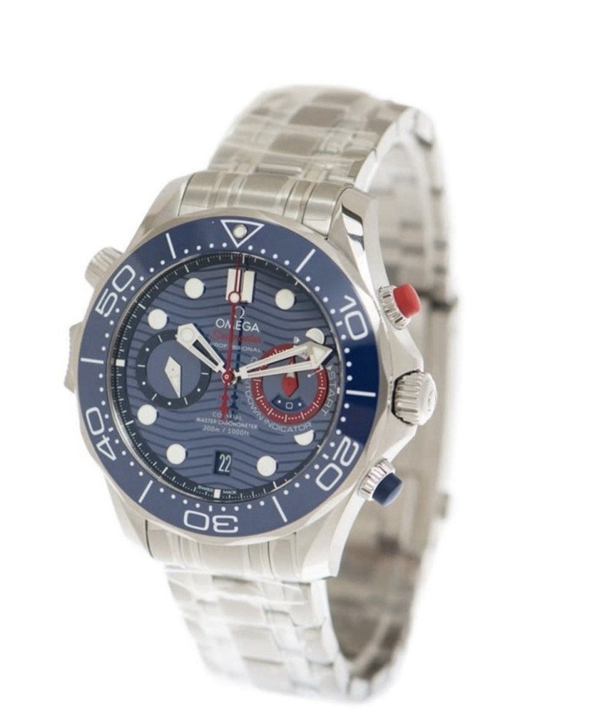 OMEGA Seamaster Chronograph Automatic Chronometer Blue Dial Men’s Watch