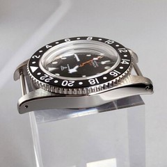 38mm Tandorio Black White Japan NH34A GMT Automatic Mens Watch Ceramic bezel