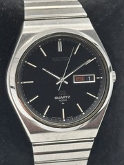 Vintage Seiko 4633-900A JDM Quartz Men’s 39mm Black Dial Kanji/English Day-Date