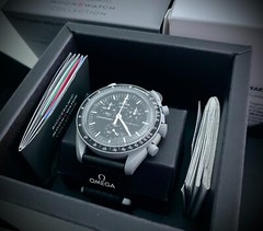 OMEGA X SWATCH SpeedMaster MoonSwatch MISSION TO THE MOON Chronograph NEW w TAGS
