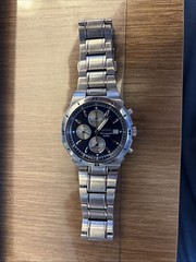 Seiko 7T62-0FY0 Alarm Chronograph 100M Men’s Watch Stainless Steel