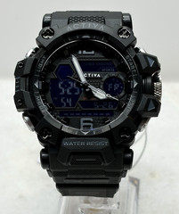Activa X Invicta ACW8072-001 Men’s 49mm Black Dual Time Digital Watch Brand New