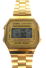 Casio A168WG-9EF Watch Gold Digital Retro Classic Illuminator