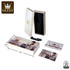 OLEVS Men’s Watch Business Quartz, Diamond, Luminous Hands, Day and Date Display