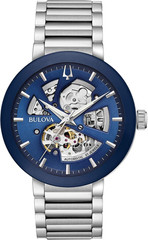 Men’s 3-Hand Automatic Watch with Open Aperture & Edge-to-Edge Crystal