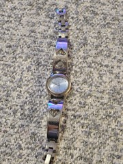 Quiksilver ROXY Wristwatch Silver Blue Face Analog Watch RX800