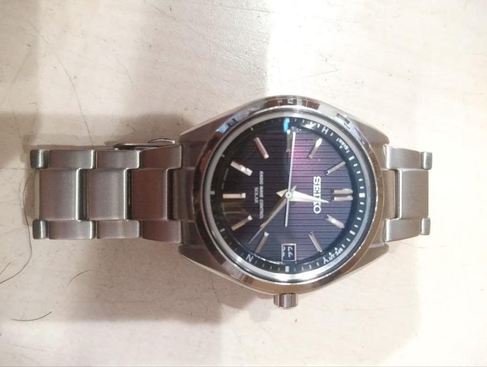 SEIKO Brightz SAGZ081 7B24-0BH0 15.5cm 6.10in 39mm Solar Radio Watch Working