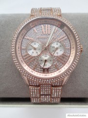NEW Michael Kors Bradshaw Rose Gold Extreme Gliz Watch MK6933 NIB Unisex Ladies