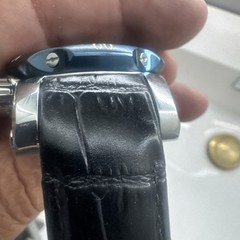 INVICTA SWISS MADE MID SIZE 45MM VENOM MODEL 10822 BLACK LEATHER EXCELLENT COND.