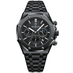 BINBOND Fashion Business Top Luxury Quartz Watch Watches Stainless Steel Water