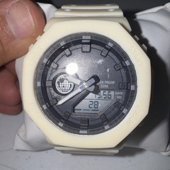 Invicta/Activa Dual Time Sports Watch off white new in box