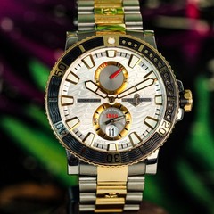 Ulysse Nardin Marine Diver 265-90 Titanium Gold Two-Tone Box Papers RARE