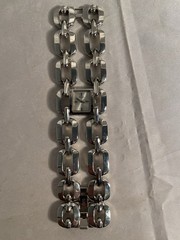 Woman’s guest watch heavy metal polished stainless steel band W14523L1