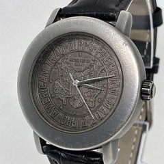 Zippo Black Vintage Quartz Men’s Wristwatch Japan Rare Non-Working 0713468