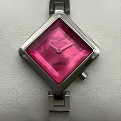 Invicta Womens Watch 30mm Pink Dial Stainless Model 3829 New Battery 8.25″