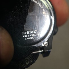 Fossil Blue Digital Watch PR-5155 Women / Youth Adjustable Wrist Band Vintage