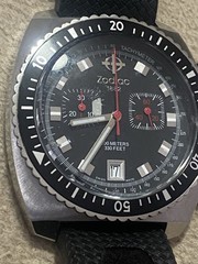 Zodiac Sea Dragon Watch ZO2240 Limited Edition Swiss Chronograph Rubber Strap