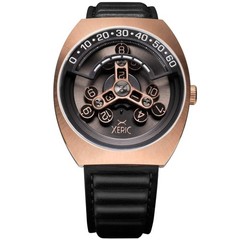Xeric Scrambler Automatic Wandering Hour Rose Gold Gunmetal Watch – Brand New