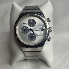 Vestal Madera V•9 Chronograph Date Watch Small 6” Wrist Chrome on Steel New Batt