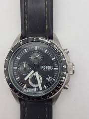 Fossil Decker Chronograph CH2573 Wrist Watch Men CRYSTAL NEED FIX