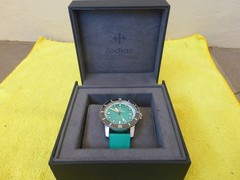 Zodiac Super Sea Wolf Automatic Dive Watch, Green Dial