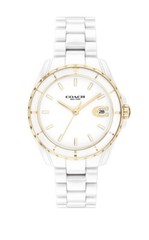 Brand New Coach Preston Women’s White Dial 32mm Ceramic Watch 14503807
