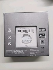 Nike Oregon Series Mens Stainless Black Leather Steel Digital Chrono Watch