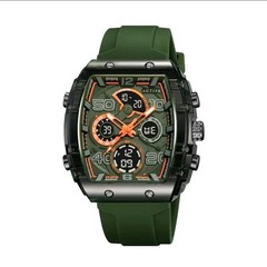 Activa Men’s Chronograph Analog/Digital Quartz Watch Army Green Strap 45mm