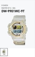G-Shock DW-9901 WC-9T Frogman Limited Watch Quartz Gold Titanium 200m Used G614