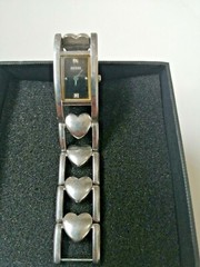 Vintage Rare Guess W850221 Stainless Steel Womens Watch