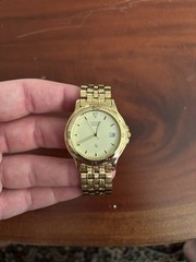Vintage Citizen Quartz Men’s Watch – Gold Tone – Unique Model – Needs Battery