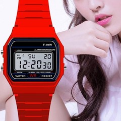 F 91W Classic Digital Resin Strap Watch Stopwatch Chronograph Sport Unisex Men