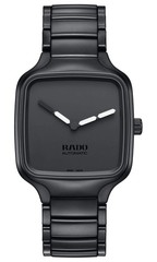Unused RADO True Square R27075152 Black Ceramic Automatic Men’s Watch in Box