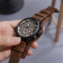 Men’s Watch Nylon/Leather Strap Waterproof Date Quartz Watch Casual Wristwatch