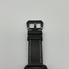 Diesel Mens Watch 43mm Black Dial Cushion Case Leather DZ-2089 New Battery